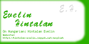 evelin hintalan business card